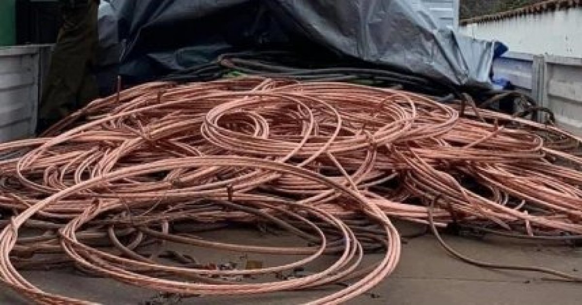 Roban cientos de metros de cable de cobre avaluado en 77 millones Roban cientos de metros de cable de cobre avaluado en 77 millones