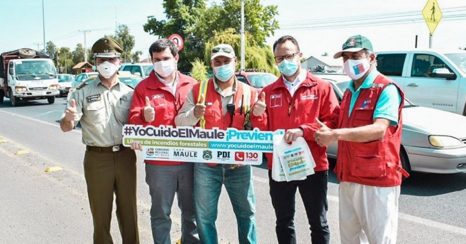 El intendente de la séptima región, Juan Eduardo Prieto, junto a otras autoridades locales recorrió los accesos a la precordillera de la Provincia de Talca reforzando el llamado a la prevención.  