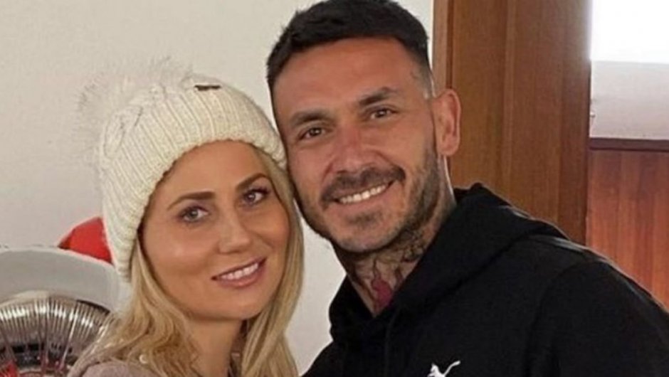 Gissella Gallardo junto a Mauricio Pinilla.