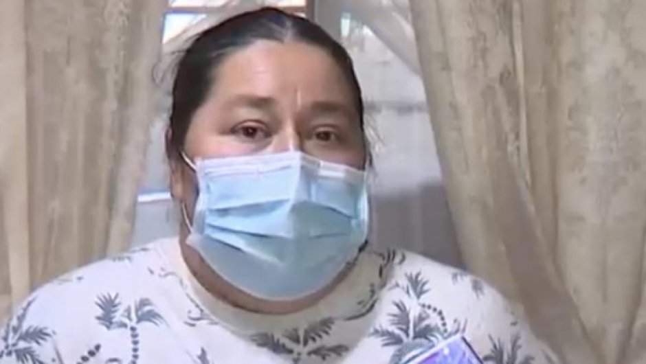 Yamilet Calabrano, medre de uno de los detenidos por el crimen de Valeria Vivanco. (Foto: CHV).